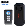 Awapow Wireless Vibration Bike Alarm With Remote Control Anti-Theft Door And Window Alarm 110dB Loud Home Bicycle Security