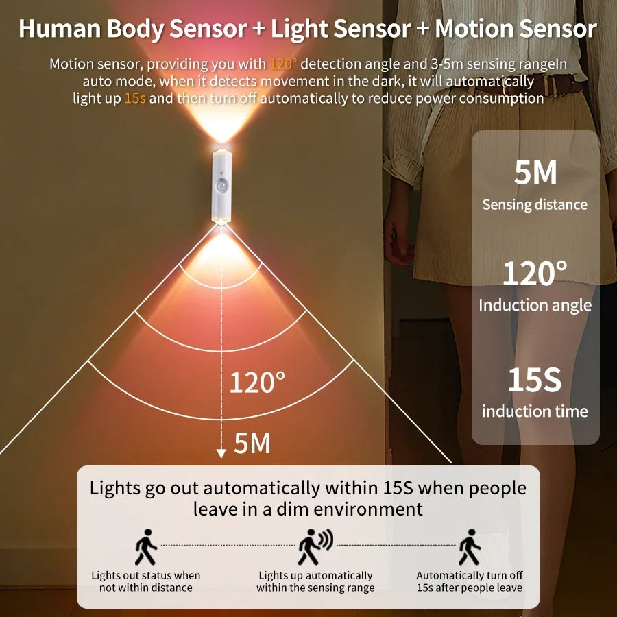 Motion Sensor Night Light 7 Color