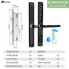 SmarDeer IP65 Waterproof Sliding Door Smart Lock,Tuya WiFi Broken Bridge Aluminum Sliding Door Fingerprint Lock