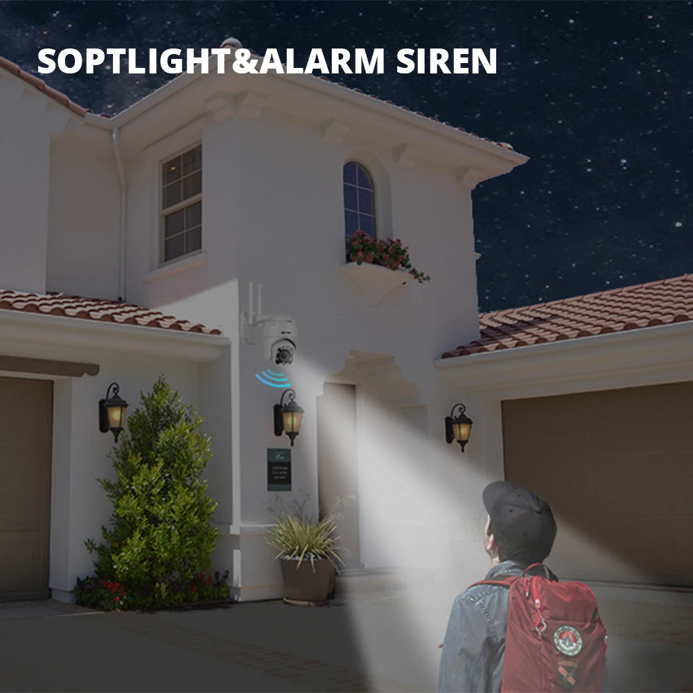 Wifi PTZ IP Camera 5MP 5X Optical Zoom Wi-Fi Security Outdoor CCTV Surveillance Speed Dome Video Camara Color Night Camhi Cam