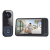 Wireless Doorbell Camera with Monitor Smart Video Doorbell 2-Way Audio Infrared Night Vision No WiFi Connection No APP Required