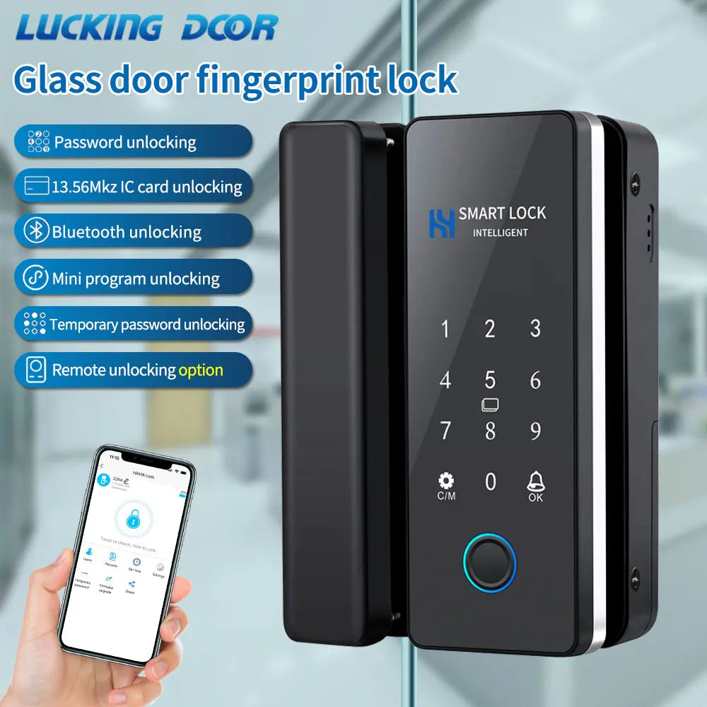 Smart Door Lock For Wooden Sliding Glass Door