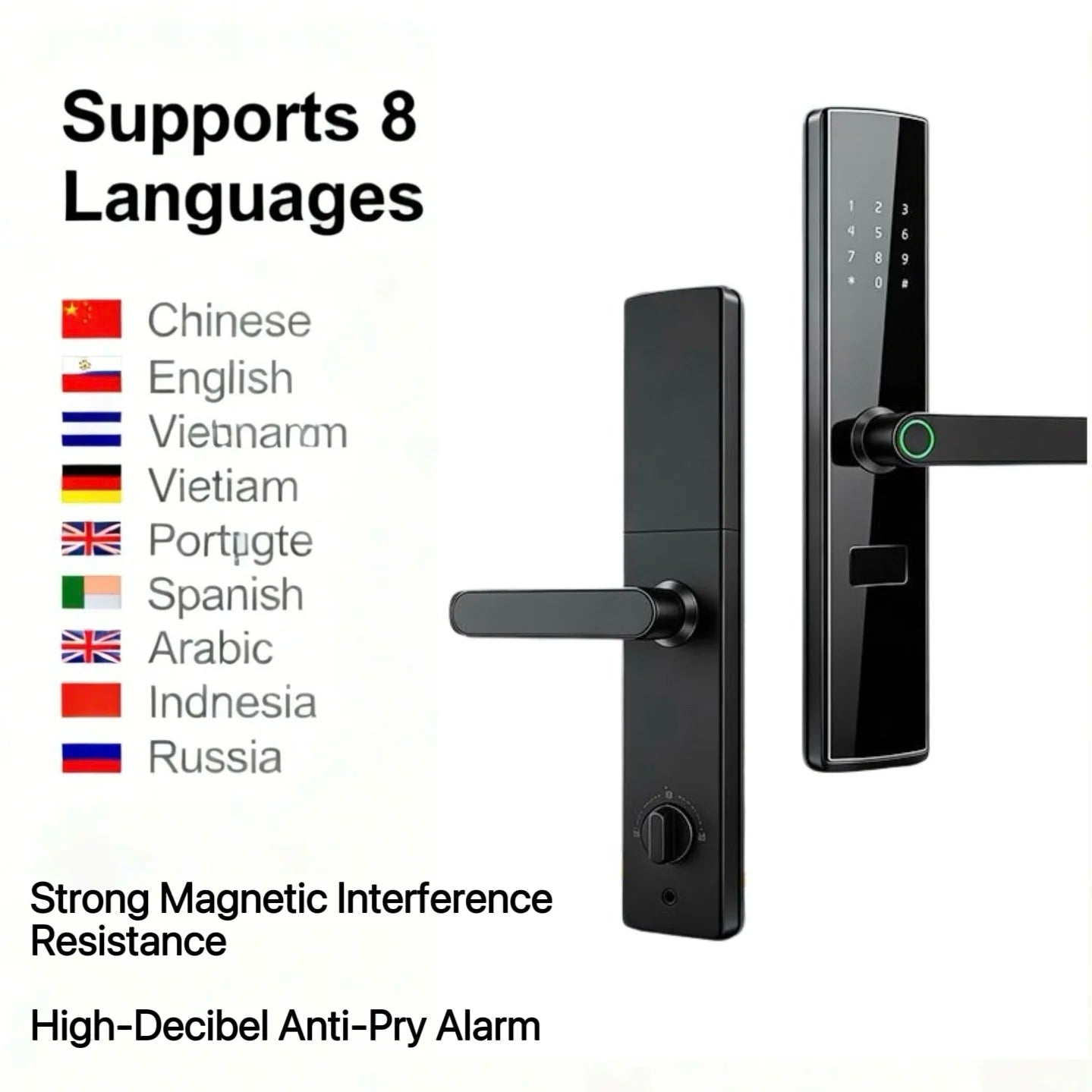Smart Door Lock No Fingerprint