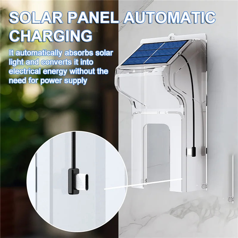 Outdoor Wireless Doorbell with Solar Cover Camera