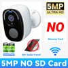 2K 5MP Solar Security Camera Wireless Outdoor Color Night Vision Battery Powered Support 2.4G WiFi, PIR, Waterproof, 2-Way Alexa