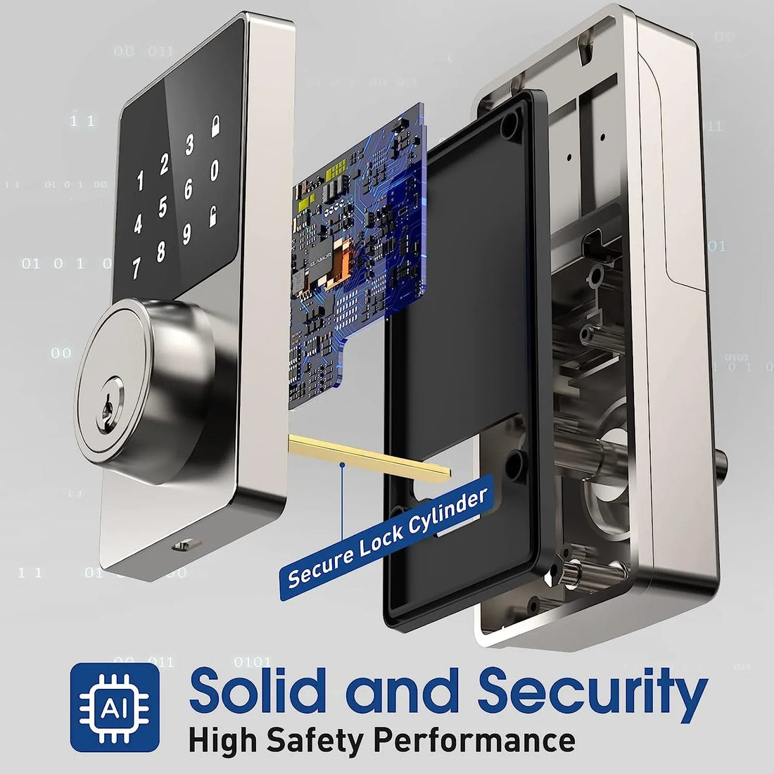 Keyless Entry Door Lock 50 User Codes