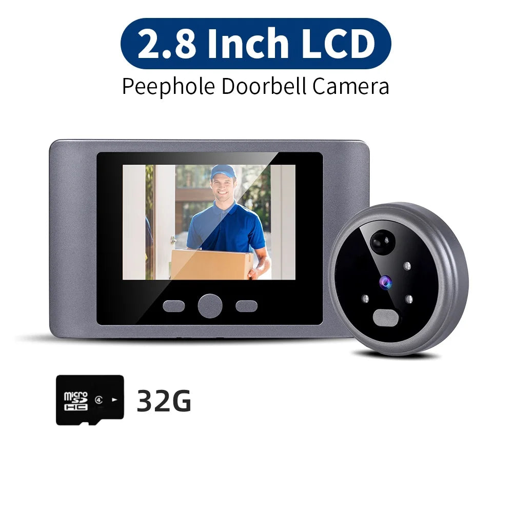 720P Smart Home Security Peephole Video Doorbell