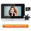 5 Inch WiFi Tuya Video Doorbell 1080P HD Peephole Camera 140°