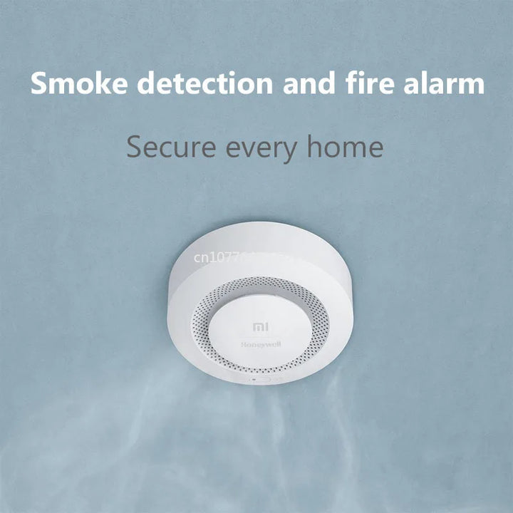 New Xiaomi Smoke Detector Honeywell Sensor Remote Notification Fire Alarm Audible Visual Alarm Detecting Smoke Long Battery Life