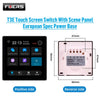 4 Inch Touch Screen Multi-functional Smart Wall Switch T3E Switch Scene Panel Intelligent Home Touch Screen Zigbee
