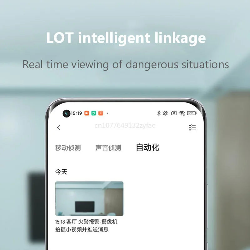 New Xiaomi Smoke Detector Honeywell Sensor Remote Notification Fire Alarm Audible Visual Alarm Detecting Smoke Long Battery Life